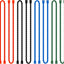 Bridas silicona 18pulg reutilizables para cables organizador