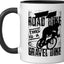 Taza de cerámica para bicicleta gravel negro/blanco