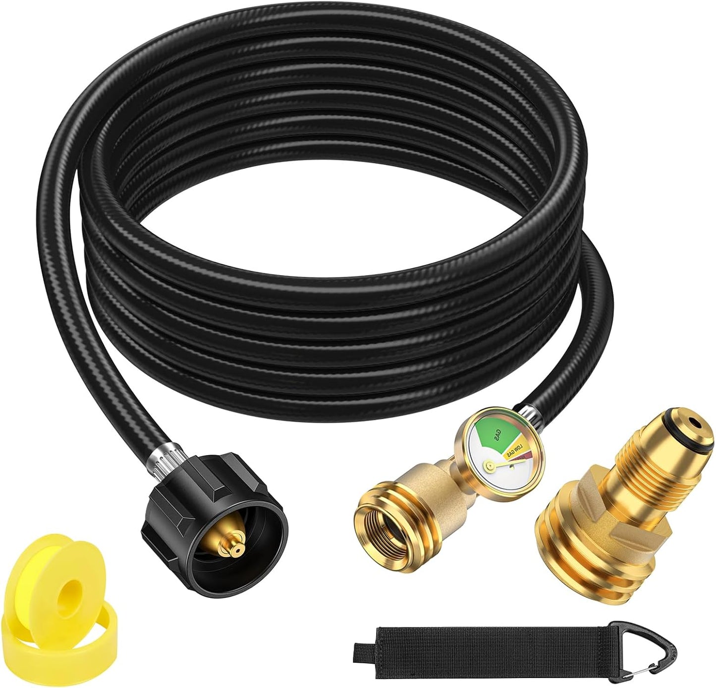 Manguera propano 12ft adaptador tanque 100lb caravana