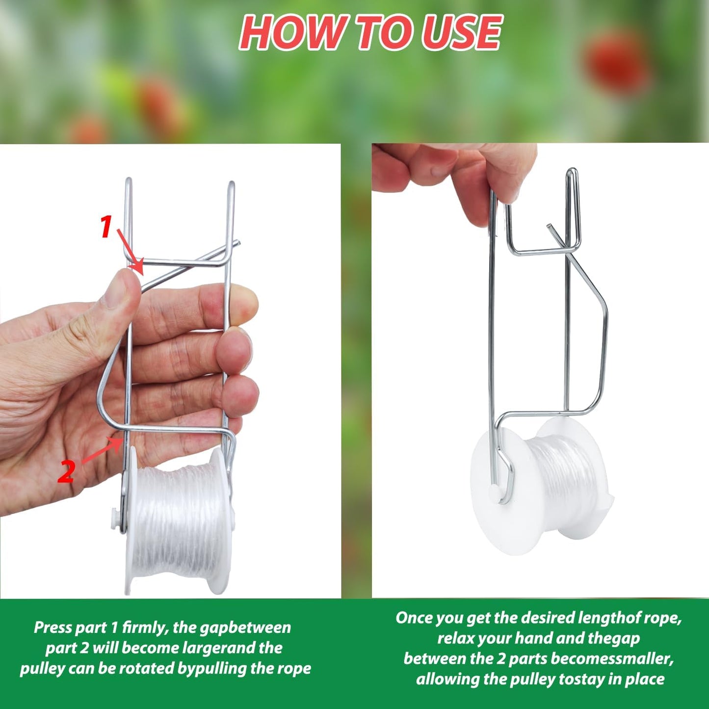 Ganchos soporte tomate cuerda 10 pzas 49.2ft kit plantas