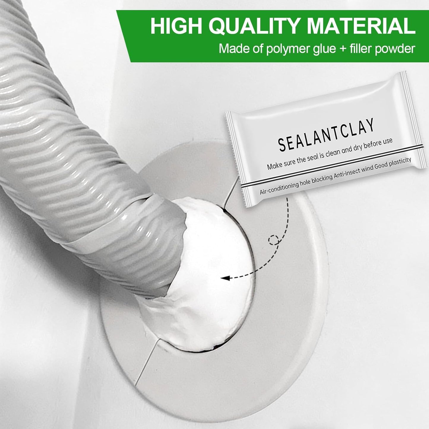 Sellador impermeable paquete 8 masilla reparación rápida