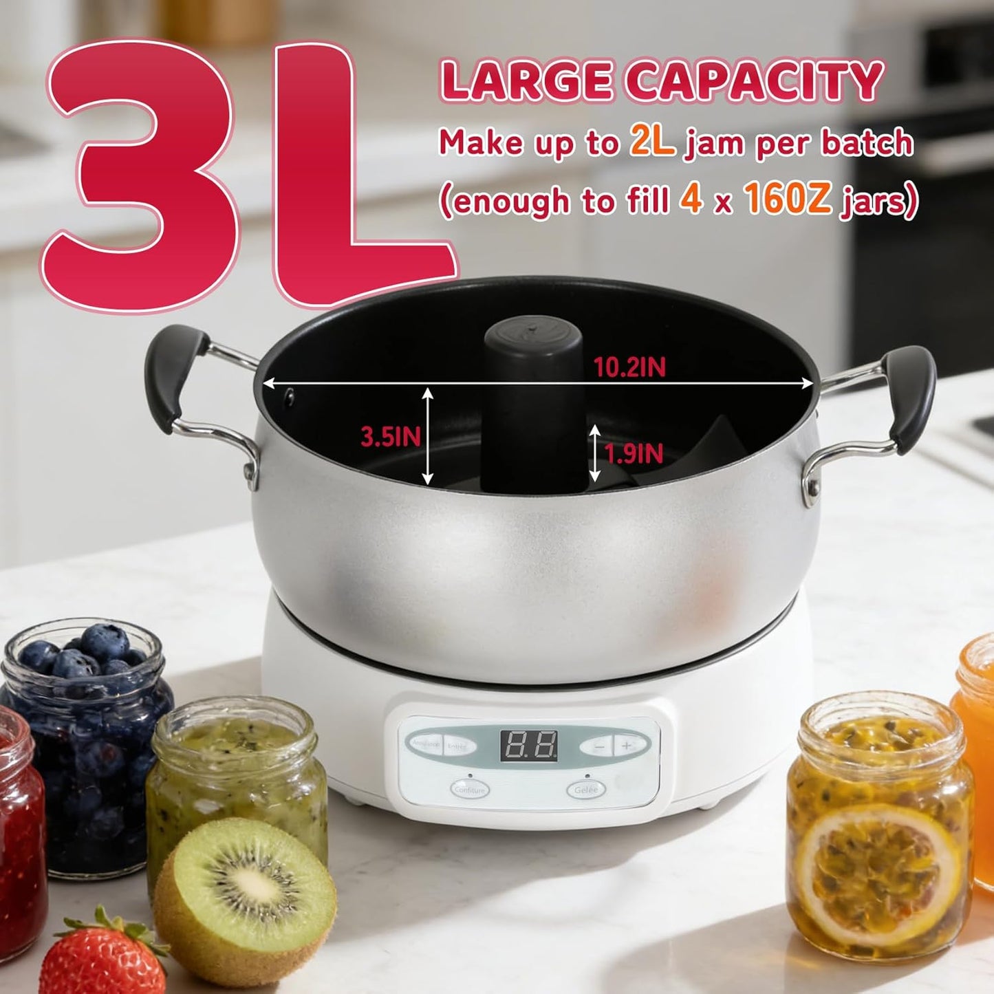 Máquina de mermelada automática 1000W