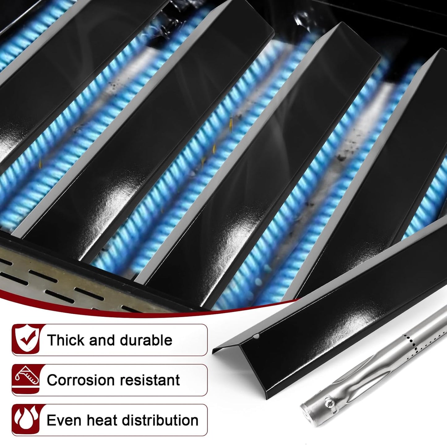 Repuesto parrilla Brinkmann 5 quemadores acero inox