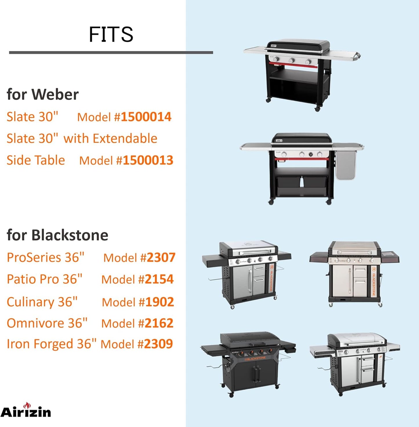 Cubierta parrilla Blackstone 36pulg modelos 2177 2212