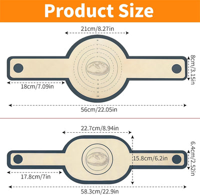 Eslinga pan silicona 2 alfombrillas masa madre horno holandés