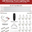 Kit iluminación pista 12 luces riel 13.2ft conector toldo flotante