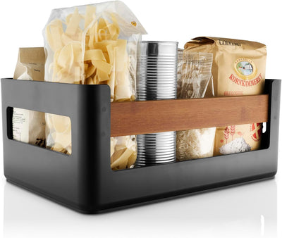 Cajón cocina bambú carbonizado plástico negro 14.82x10.53x6.24
