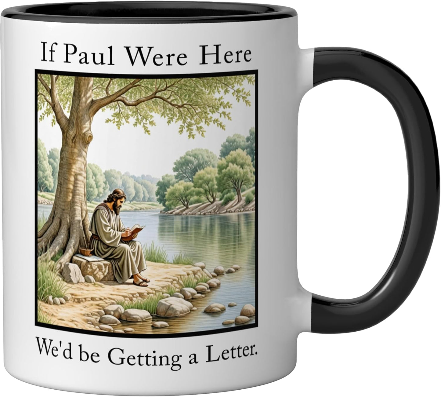 Taza Cerámica con Frase Negro/Blanco
