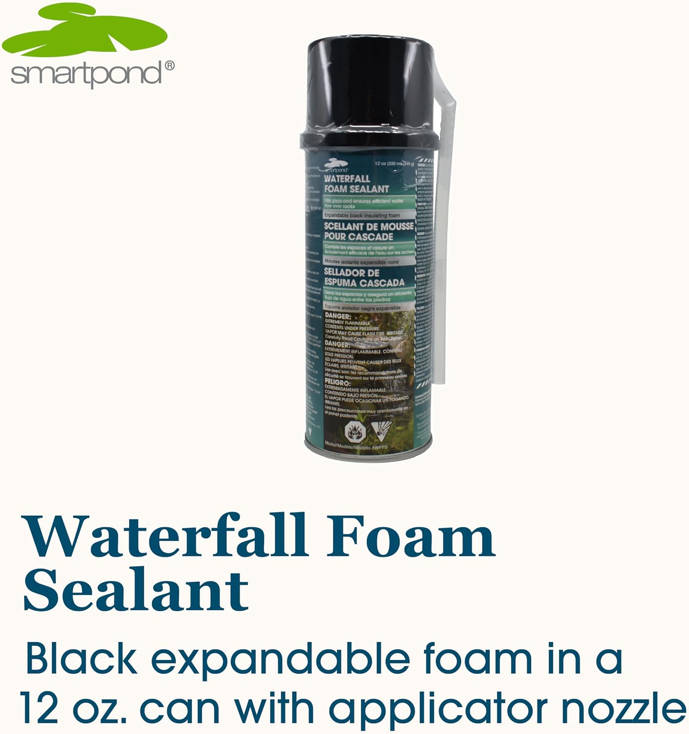 Sellador espuma expandible negro para peces 12oz