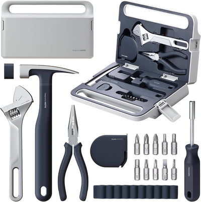 Kit 16 Pzas Herramientas Mano con Caja Almacenamiento