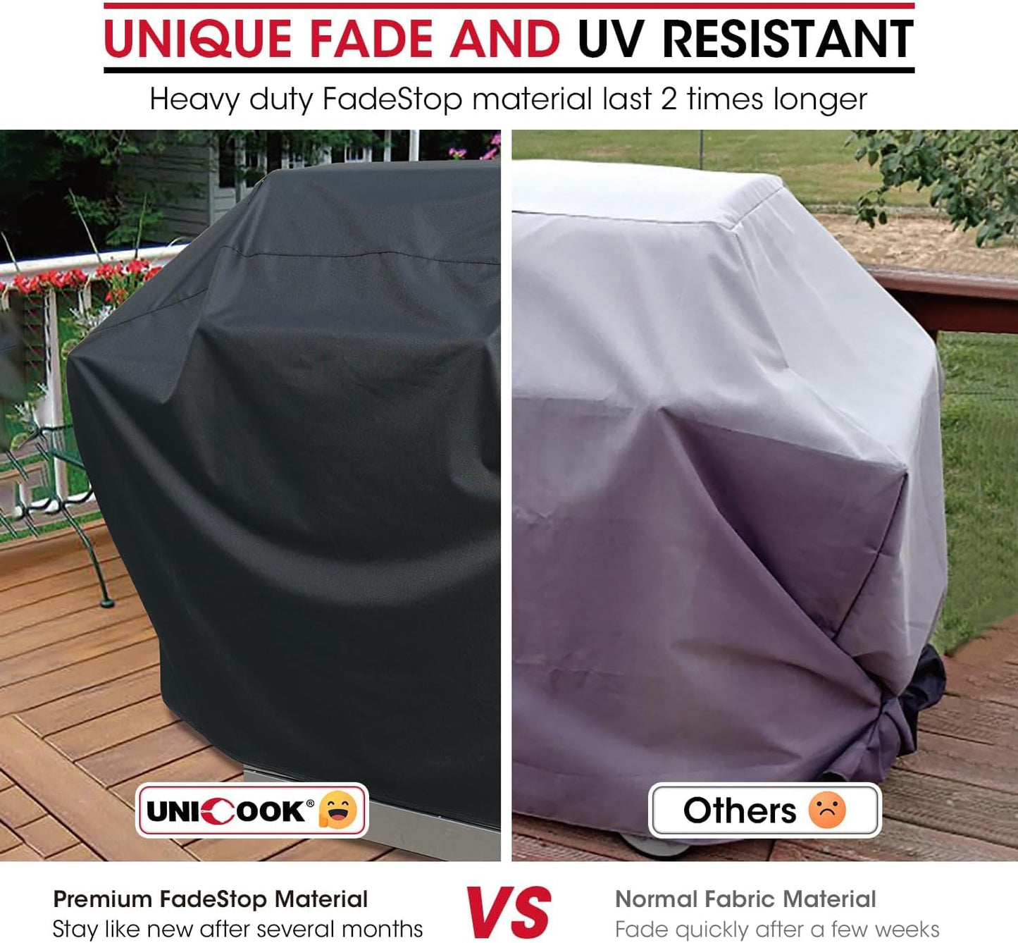 Cubierta parrilla gas 65pulg impermeable resistente UV