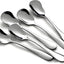 5 Cucharas Postre Acero Inox 6.7pulg Té Helado Hogar