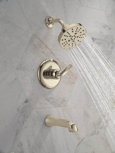 Juego grifo bañera ducha níquel pulido Lumicoat T14445