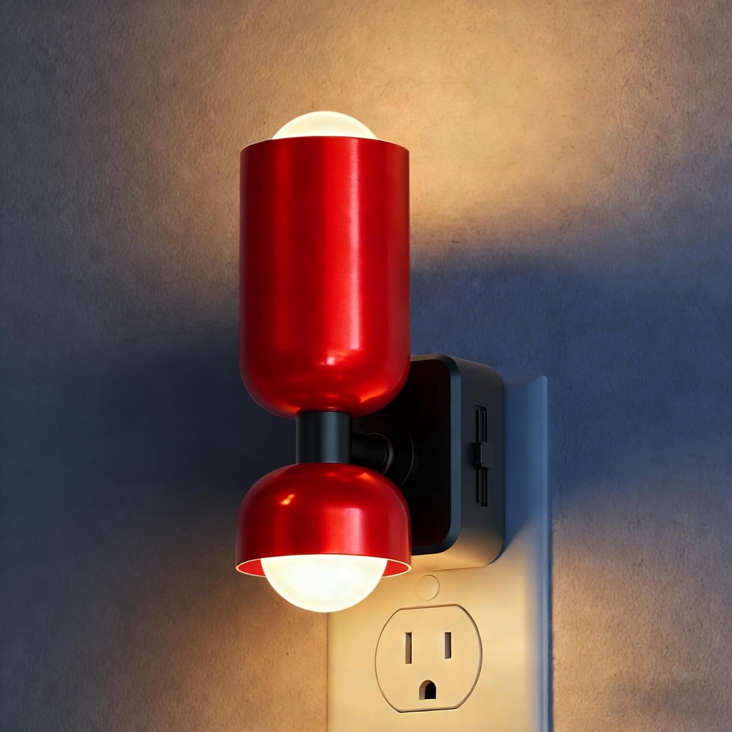 Luz Nocturna Enchufable Sensor Atardecer Amanecer Brillo Ajustable