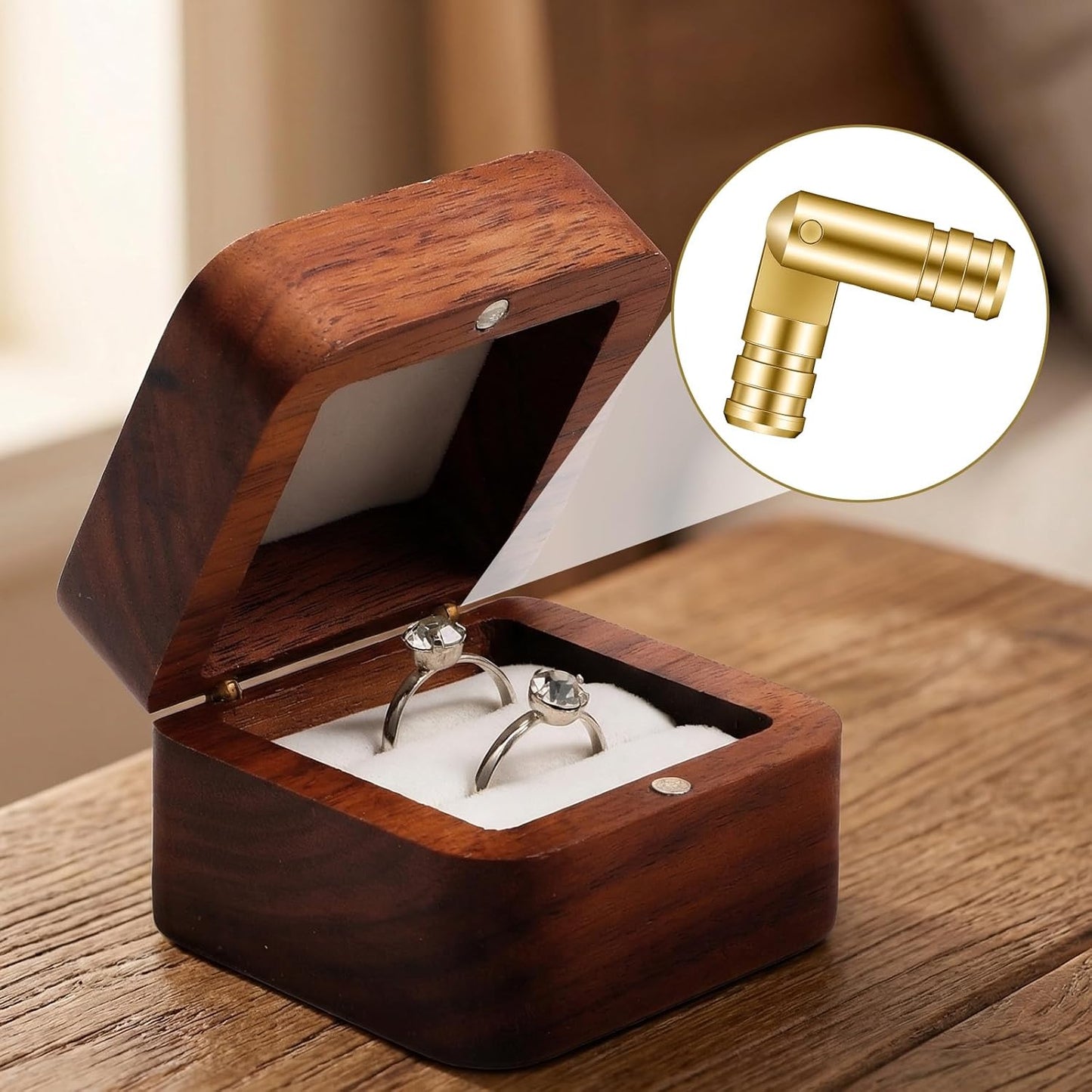 30 Bisagras Latón Caja Madera Joyería Manualidades