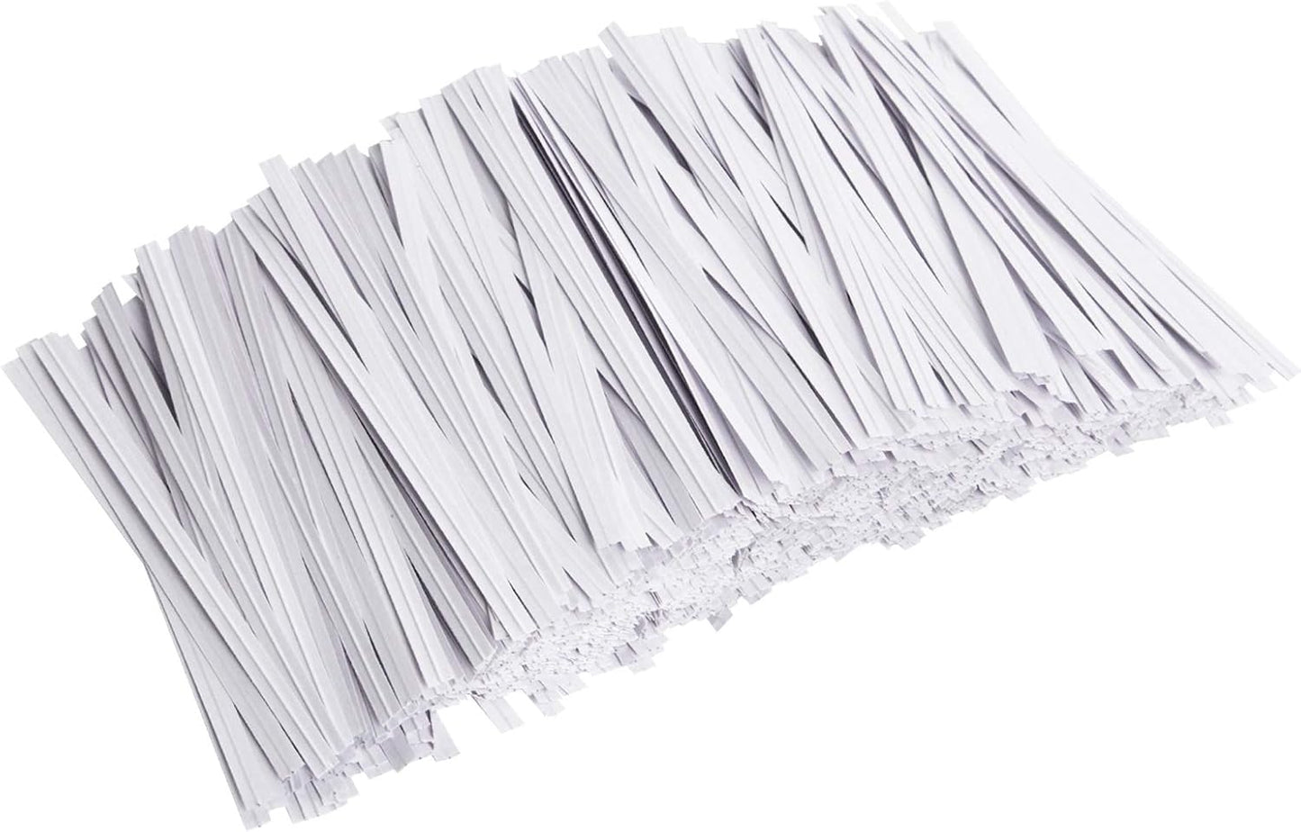 1000 lazos papel blanco reutilizables 4pulg