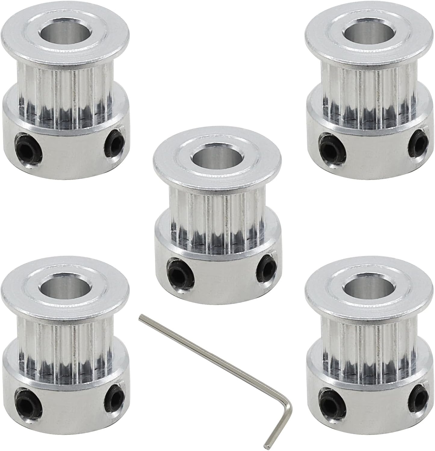 Polea GT2 20 dientes orificio 0.197pulg para correa 0.236pulg