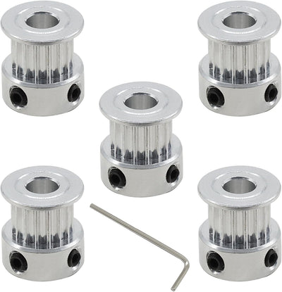 Polea GT2 20 dientes orificio 0.197pulg para correa 0.236pulg