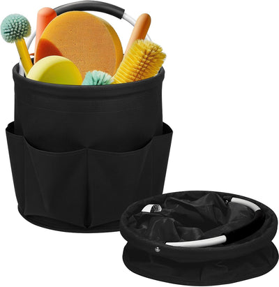 Carrito limpieza 17L con asa plegable negro