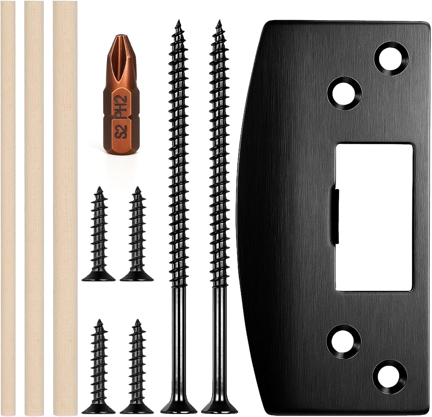 Placa puerta acero inox reforzada con agujeros rediseñados