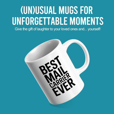 Mug cerámica para cartero regalo postal 11 oz blanco
