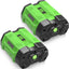 2 Baterías 5Ah 56V Repuesto EGO BA2800T Verde