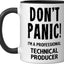 Taza Cerámica Térmica Negro/Blanco