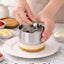 Moldes anillo acero inox 3pulg con empujador 4 pzas