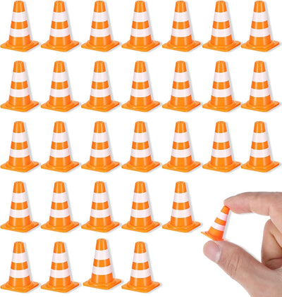 30 Conos Plástico Naranja 1pulg Juegos Tren Decoración Fiesta