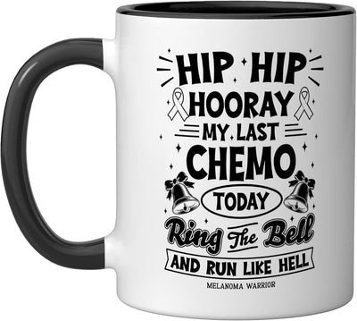 Taza cerámica para combatiente del cáncer de piel Melanoma