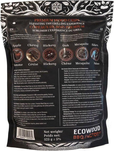 Chips madera ahumada manzana 1.2lb para parrilla