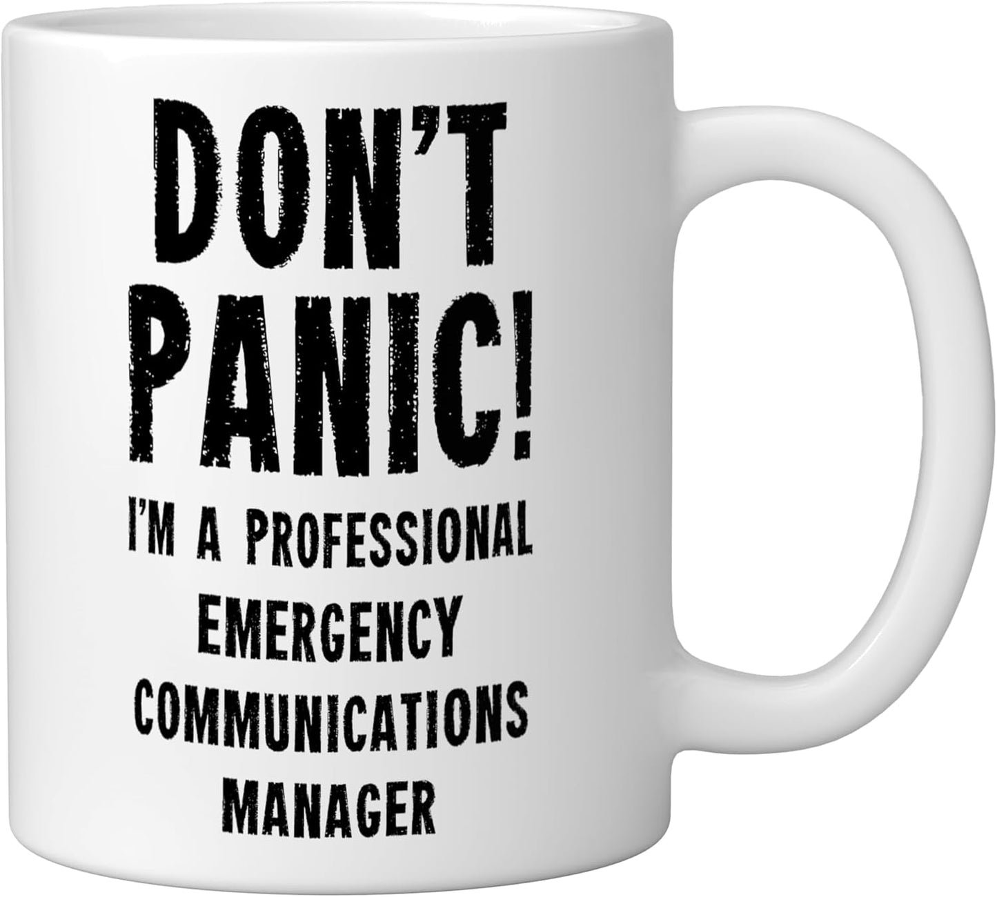 Taza Cerámica para Comunicaciones de Emergencia Blanca