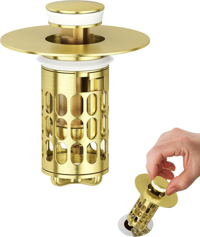 Tapón baño sello acero inox silicona 1.1-1.5pulg