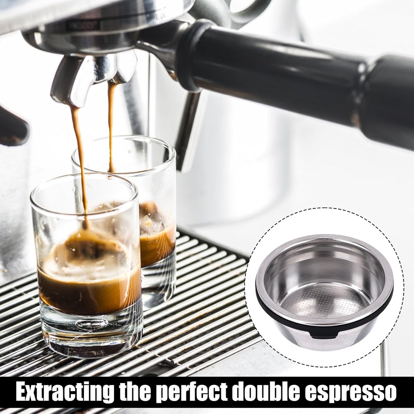 Cesta filtro doble comp Ninja Luxe Cafe ES601 acero inox
