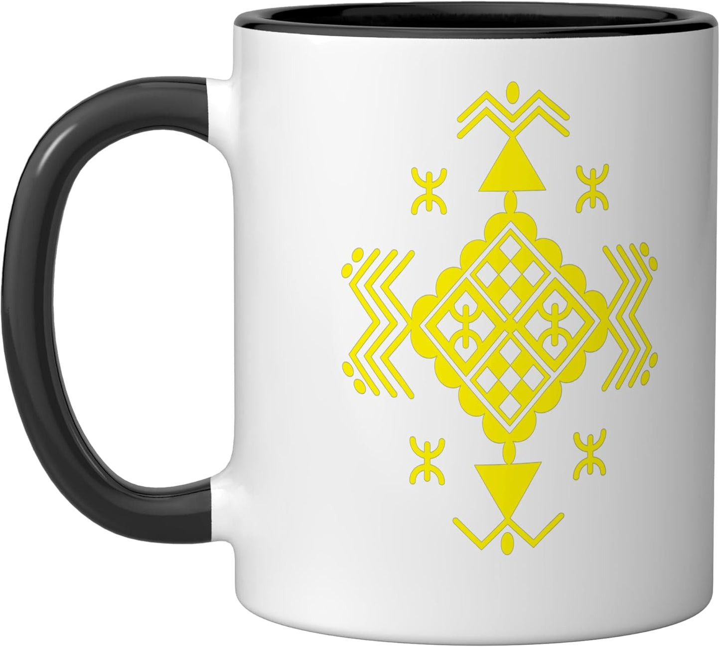Taza Cerámica Amazigh Tifinagh Negro/Blanco