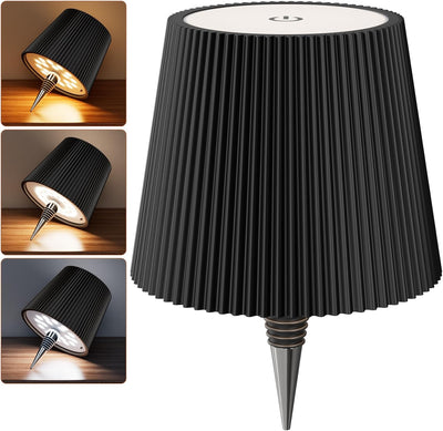 Lámpara LED inalámbrica para botella de vino 3 colores negro