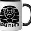 Taza cerámica Funny Manatee negra/blanca