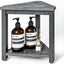 Taburete ducha 14pulg con almacenamiento resistente agua