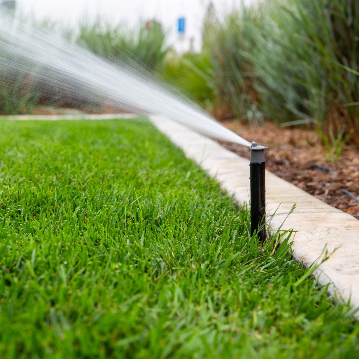 Cabezal aspersor desplegable 4pulg 30PSI WaterSense patio jardín