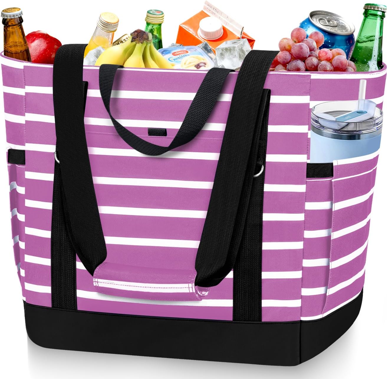 Bolsa térmica suave aislada para viajes y picnics con cremallera