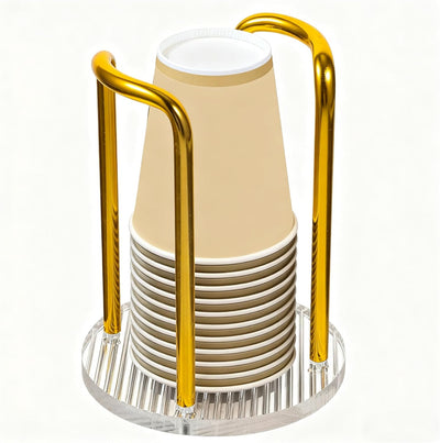 Dispensador de tazas de café y organizador para encimeras, cocinas y salones