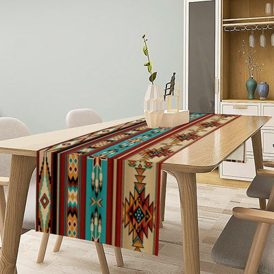 Camino mesa azteca suroeste diseño geométrico 13x36pulg