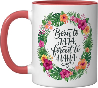 Taza Cerámica Hispano Herencia Mes Rojo/Blanco