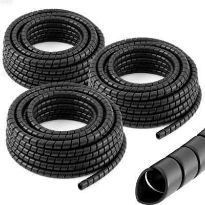 3 Protectores Cable Espiral 1/4-1/2-3/8pulg 25pies