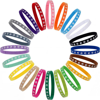 60 Collares Parto Cachorros Bandas Identificación Ajustables