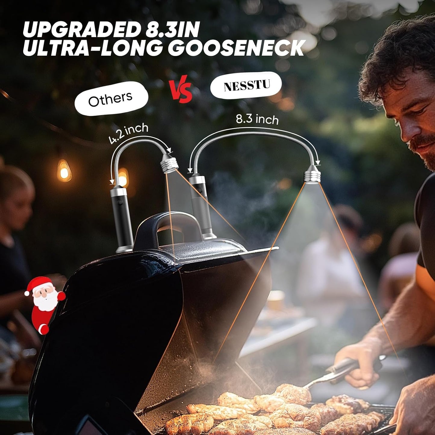 Luz parrilla imán accesorio barbacoa regalo dia padre