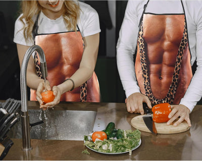 Delantal divertido grande para hombres con bolsillos