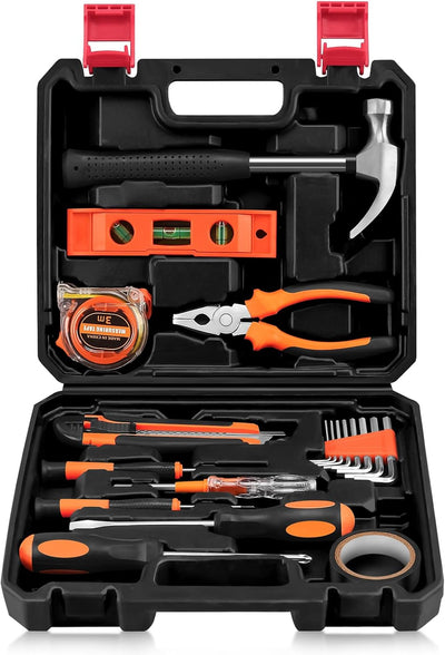 Juego herramientas bricolaje hogar oficina dormitorio con estuche