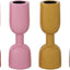 Set 4 Soportes Cónicos Aluminio Esmaltado Multicolor