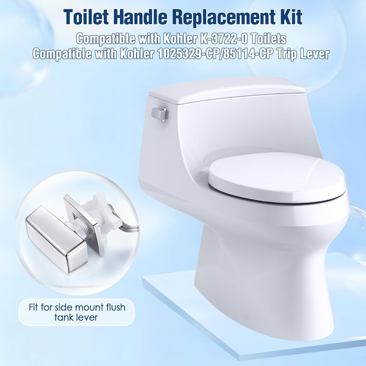 Kit reemplazo mango descarga inodoro comp Kohler 3722-0